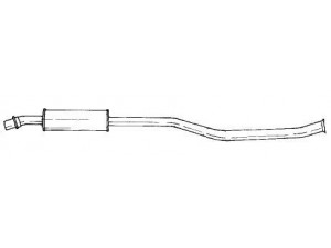 AKS DASIS SG20418 vidurinis duslintuvas 
 Išmetimo sistema -> Duslintuvas
1717C9
