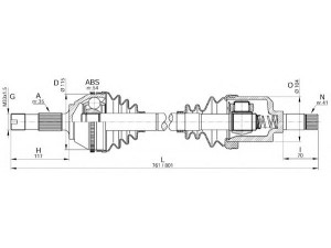 OPEN PARTS DRS6174.00 kardaninis velenas 
 Ratų pavara -> Kardaninis velenas
32728K, 3272CN, 3272J2, 3272J7