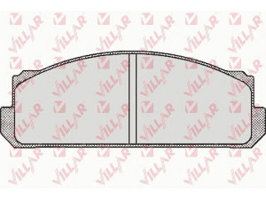 VILLAR 626.0489 stabdžių trinkelių rinkinys, diskinis stabdys