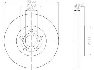 HELLA 8DD 355 106-321 stabdžių diskas 
 Stabdžių sistema -> Diskinis stabdys -> Stabdžių diskas
4351205020, 4351220500