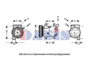 AKS DASIS 851374N kompresorius, oro kondicionierius 
 Oro kondicionavimas -> Kompresorius/dalys
926009F500, 926009F501