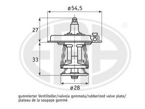 ERA 350129 termostatas, aušinimo skystis 
 Aušinimo sistema -> Termostatas/tarpiklis -> Thermostat
MD 015299, MD 094120, MD 997224