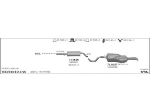 IMASAF 573000128 išmetimo sistema 
 Išmetimo sistema -> Išmetimo sistema, visa