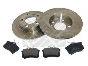 MAPCO 47858 stabdžių rinkinys, diskiniai stabdžiai 
 Stabdžių sistema -> Diskinis stabdys -> Stabdžių remonto rinkinys