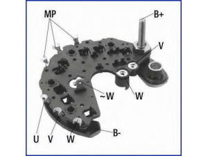 HITACHI 139721 lygintuvas, kintamosios srovės generatorius 
 Elektros įranga -> Kint. sr. generatorius/dalys -> Dalys
7701041747, 7701043360, 7701044953