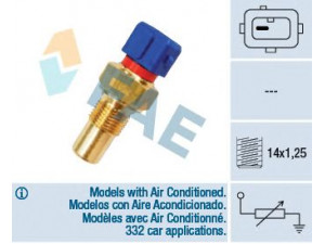 FAE 32290 siuntimo blokas, aušinimo skysčio temperatūra; jutiklis, cilindro galvos temperatūra 
 Elektros įranga -> Jutikliai
96.018.426, 1338.09