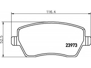 HELLA 8DB 355 010-851 stabdžių trinkelių rinkinys, diskinis stabdys 
 Techninės priežiūros dalys -> Papildomas remontas
4154210510, A4154210510, 41060AX601