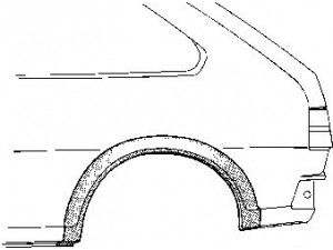 VAN WEZEL 2714145 šoninis skydas 
 Kėbulas -> Kuro bakas/dalys