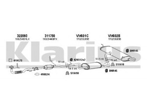 KLARIUS 930926U išmetimo sistema