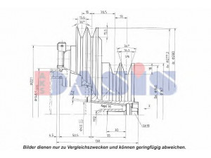 AKS DASIS 851328N magnetinė sankaba, oro kondicionieriaus kompresorius