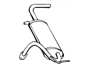 WALKER 14143 galinis duslintuvas 
 Išmetimo sistema -> Duslintuvas
MB514484, MB687505