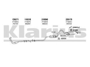 KLARIUS 330284E išmetimo sistema 
 Išmetimo sistema -> Išmetimo sistema, visa