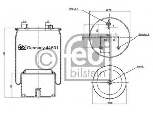 FEBI BILSTEIN 44631 dėklas, pneumatinė pakaba 
 Pakaba -> Pneumatinė pakaba
1794 428