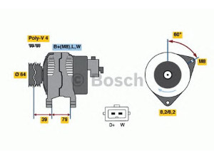 BOSCH 0 986 043 141 kintamosios srovės generatorius 
 Elektros įranga -> Kint. sr. generatorius/dalys -> Kintamosios srovės generatorius
1017500, 1086299, 98VB 10K359 BA