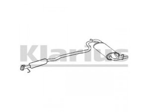KLARIUS 270466 galinis duslintuvas 
 Išmetimo sistema -> Duslintuvas
1430051G22, 1430061G01, 1430061G32