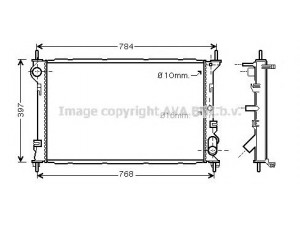 AVA QUALITY COOLING FD2411 radiatorius, variklio aušinimas 
 Aušinimo sistema -> Radiatorius/alyvos aušintuvas -> Radiatorius/dalys
1365996, 2T148005FA, 2T148005FB