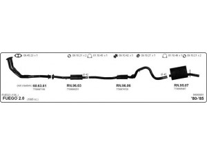 IMASAF 566000051 išmetimo sistema 
 Išmetimo sistema -> Išmetimo sistema, visa