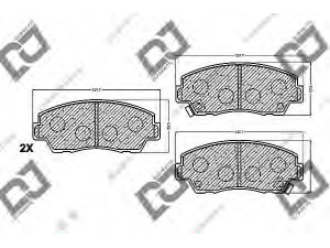 DJ PARTS BP1258 stabdžių trinkelių rinkinys, diskinis stabdys 
 Techninės priežiūros dalys -> Papildomas remontas
UB39-49-280, UB3949280, UB71-49-280