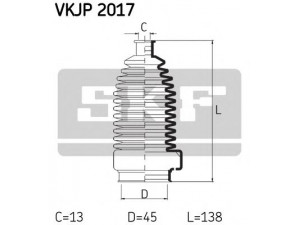 SKF VKJP 2017 gofruotoji membrana, vairavimas 
 Vairavimas -> Gofruotoji membrana/sandarinimai
357 422 831 B