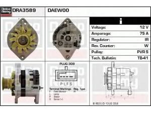 DELCO REMY DRA3589 kintamosios srovės generatorius 
 Elektros įranga -> Kint. sr. generatorius/dalys -> Kintamosios srovės generatorius
96252547