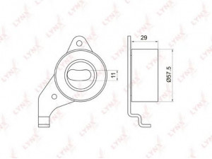 LYNXauto PB-1065 įtempiklio skriemulys, paskirstymo diržas 
 Techninės priežiūros dalys -> Papildomas remontas
13505-74010, 13505-74011, 13505-74020