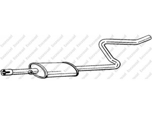 BOSAL 281-283 vidurinis duslintuvas 
 Išmetimo sistema -> Duslintuvas
MR 597568