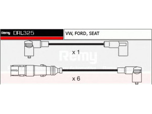 DELCO REMY DRL325 uždegimo laido komplektas 
 Kibirkšties / kaitinamasis uždegimas -> Uždegimo laidai/jungtys
021905409A, 021905409B