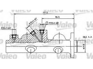 VALEO 350584 pagrindinis cilindras, stabdžiai 
 Stabdžių sistema -> Pagrindinis stabdžių cilindras
7700660977, 7701348726