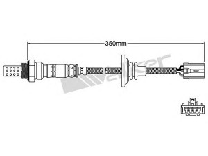 WALKER PRODUCTS 250-24980 lambda jutiklis 
 Variklis -> Variklio elektra
1588 A021, MR514072