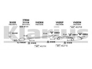 KLARIUS 930451U išmetimo sistema 
 Išmetimo sistema -> Išmetimo sistema, visa