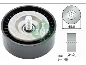 INA 532 0782 10 kreipiantysis skriemulys, V formos rumbuotas diržas 
 Diržinė pavara -> V formos rumbuotas diržas/komplektas -> Laisvasis/kreipiamasis skriemulys
1761931, CM5Q-19A216-AB