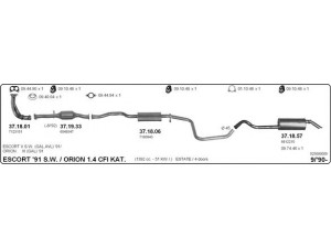 IMASAF 525000059 išmetimo sistema 
 Išmetimo sistema -> Išmetimo sistema, visa