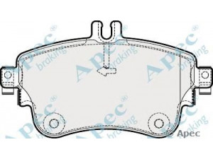 APEC braking PAD1882 stabdžių trinkelių rinkinys, diskinis stabdys 
 Techninės priežiūros dalys -> Papildomas remontas
A0064204820, A0084200420