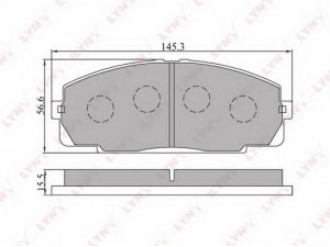 LYNXauto BD-7508 stabdžių trinkelių rinkinys, diskinis stabdys 
 Techninės priežiūros dalys -> Papildomas remontas
04465-25040, 04465-25060, 04465-26070