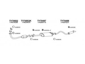 VENEPORTE 700092 išmetimo sistema