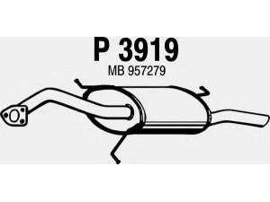 FENNO P3919 galinis duslintuvas 
 Išmetimo sistema -> Duslintuvas
MB957279