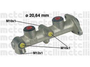 METELLI 05-0098 pagrindinis cilindras, stabdžiai 
 Stabdžių sistema -> Pagrindinis stabdžių cilindras
6081239, 81AB2140DB