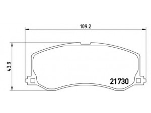 BREMBO P 79 004 stabdžių trinkelių rinkinys, diskinis stabdys 
 Techninės priežiūros dalys -> Papildomas remontas
5520061832, 5520061880, 5520062850
