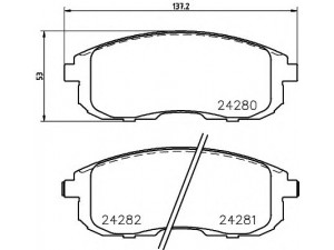 HELLA PAGID 8DB 355 012-901 stabdžių trinkelių rinkinys, diskinis stabdys 
 Techninės priežiūros dalys -> Papildomas remontas
5581080J01, 5581080J51, 5581080J51L00