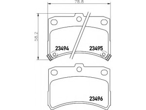 HELLA 8DB 355 017-121 stabdžių trinkelių rinkinys, diskinis stabdys 
 Techninės priežiūros dalys -> Papildomas remontas
0449197202, 0449197202000, 0449197213000