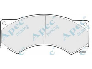 APEC braking PAD686 stabdžių trinkelių rinkinys, diskinis stabdys
1906344, 1906345