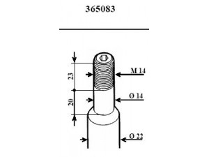 KYB 365083 amortizatorius