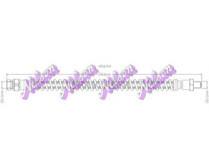 Brovex-Nelson H5694 stabdžių žarnelė 
 Stabdžių sistema -> Stabdžių žarnelės
MB857533, MB857546, MR129751, MR129752