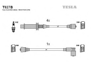 TESLA T827B uždegimo laido komplektas 
 Kibirkšties / kaitinamasis uždegimas -> Uždegimo laidai/jungtys