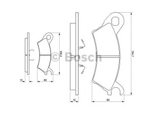 BOSCH 0 986 490 370 stabdžių trinkelių rinkinys, diskinis stabdys 
 Techninės priežiūros dalys -> Papildomas remontas