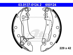 ATE 03.0137-0124.2 stabdžių trinkelių komplektas 
 Techninės priežiūros dalys -> Papildomas remontas
4238 07, 4241 94, 77 01 201 381
