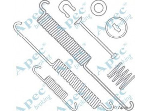 APEC braking KIT806 priedų komplektas, stabdžių trinkelės 
 Stabdžių sistema -> Būgninis stabdys -> Dalys/priedai