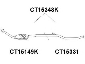 VENEPORTE CT15348K katalizatoriaus keitiklis 
 Išmetimo sistema -> Katalizatoriaus keitiklis
1705AC, 1705AE, 1705CC, 1705CE