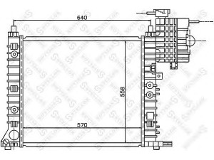 STELLOX 10-25876-SX radiatorius, variklio aušinimas 
 Aušinimo sistema -> Radiatorius/alyvos aušintuvas -> Radiatorius/dalys
6385013501
