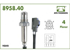 MTE-THOMSON 8958.40.086 lambda jutiklis 
 Variklis -> Variklio elektra
C2P16397, 30622252, 30650090, 30651201
